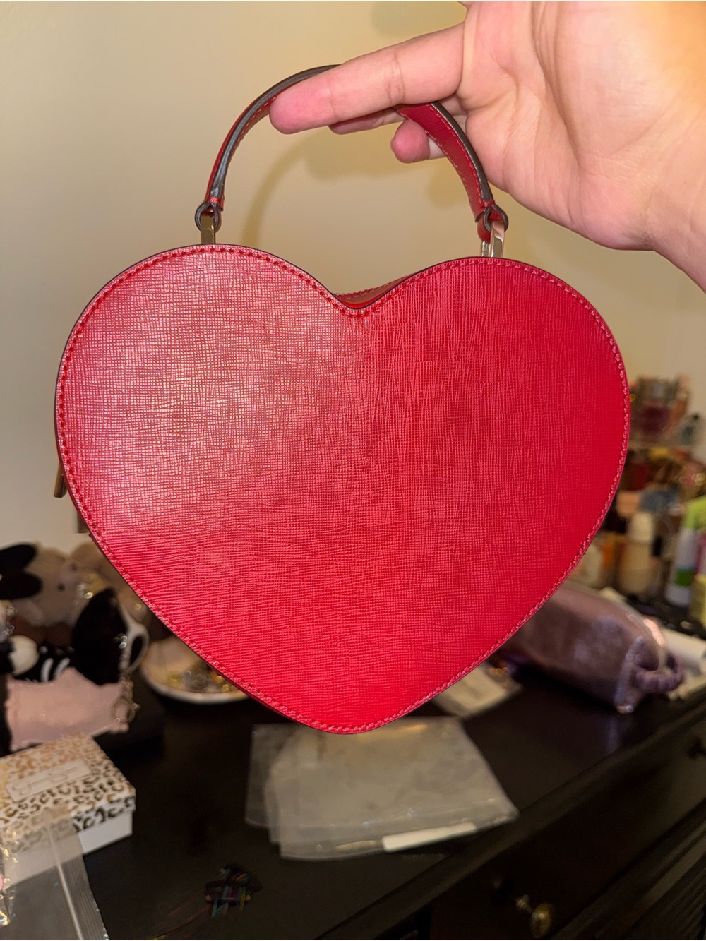 kate spade Red Heart-Shaped Top Handle Mini Bag - Picture 2 of 4